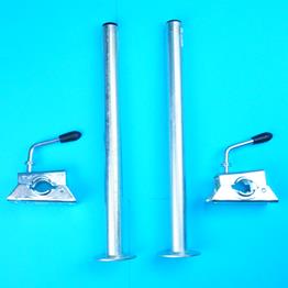 Pair of 34mm x 450mm Prop Stands / Corner Steady with Clamps