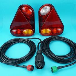 Radex 2900 Lamps with RH Reverse - 6m Pre-Wired Harness & Cable Clips