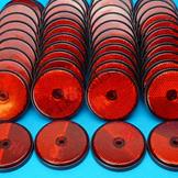 Pack of 50 - 60mm Reflectors Red