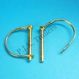 6mm Shaft Locking Retainer Pin Clips - Pack of 2